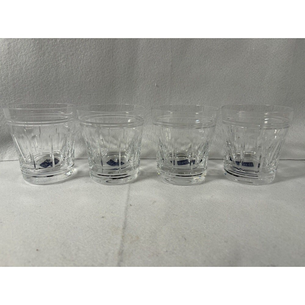 Rogaska Gallia Double Old Fashioned Glasses 4” Set of 4 KathyIreland HandmadeNew